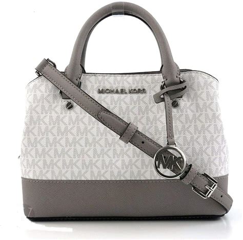 gray and white michael kors bag|Michael Kors grey tote bag.